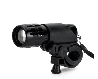 Biking Flashlight with Handlebar Clip